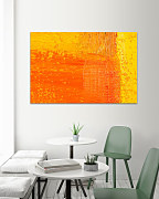 Obraz do spálne v oranžovej farbe 1696